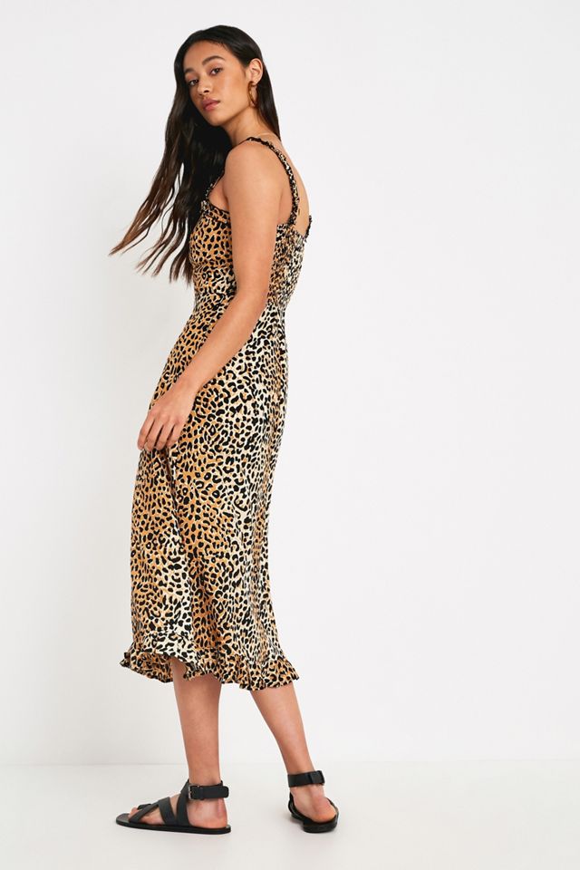 Faithfull The Brand - Robe midi Noemie à imprimé léopard #3