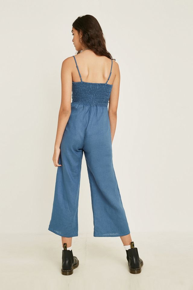 Faithfull The Brand Presley Blue Jumpsuit #4
