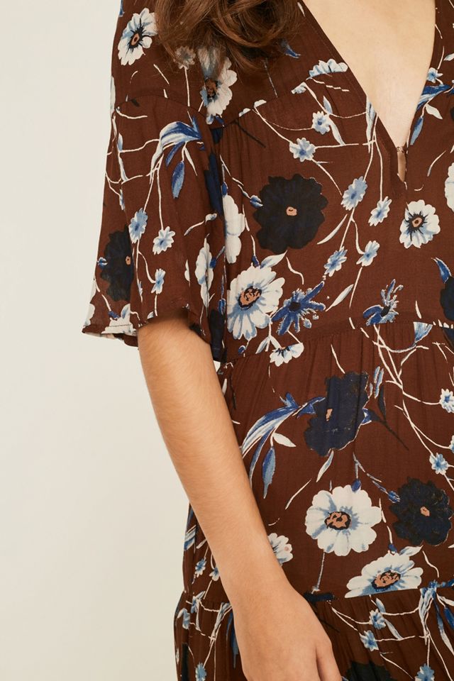 Faithfull The Brand Melia Floral Midi Dress | Urban Outfitters UK