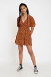 faithfull the brand ilia mini dress Faithfull the Brand Ilia Mini Dress Saffron Medium