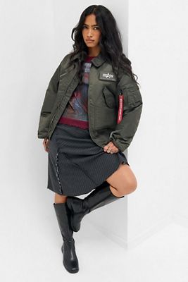 Alpha Industries Graue CWU-45 Heritage Bomberjacke