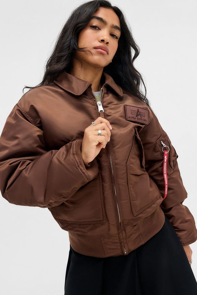 Veste bombardier CWU-45 Heritage noire Alpha Industries #1