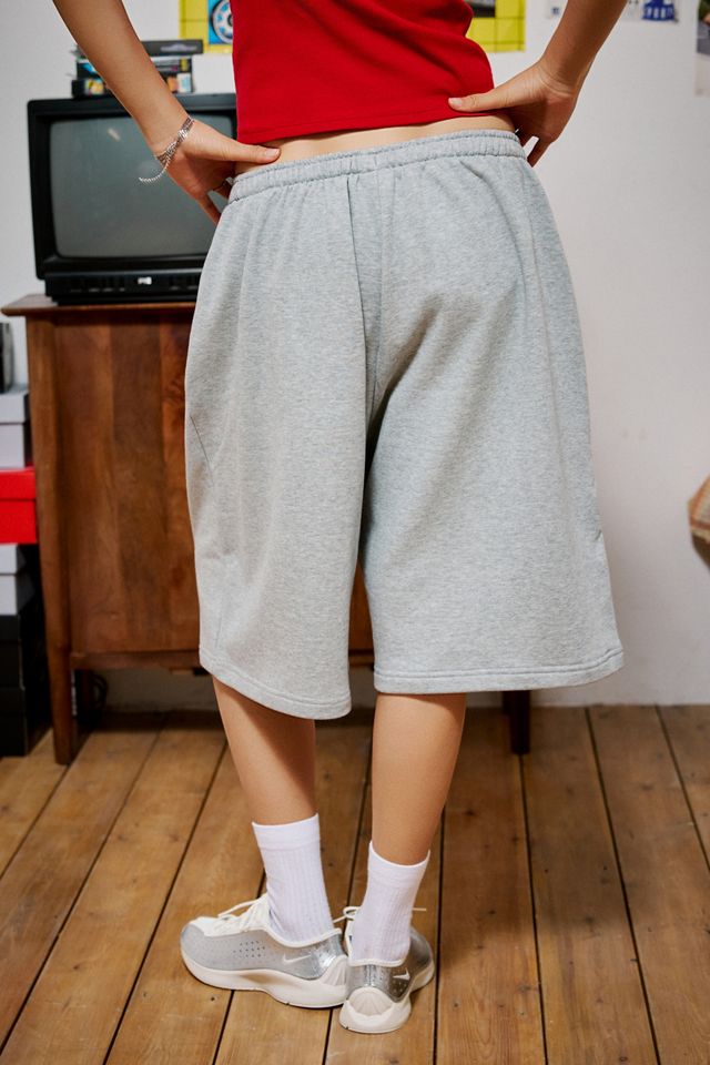Nike Grau Melierte Bermuda-Shorts #3