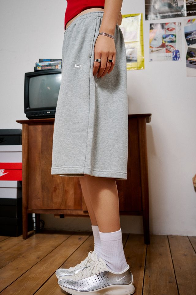 Nike Grau Melierte Bermuda-Shorts #4