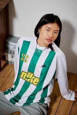 T-Shirt da Portiere a Maniche Lunghe a Righe Nike Sportswear