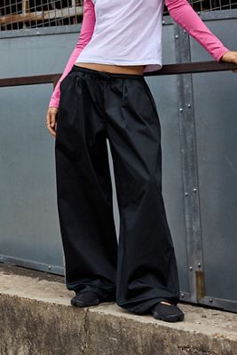Nike Schwarze Sportswear Wide Leg Hose