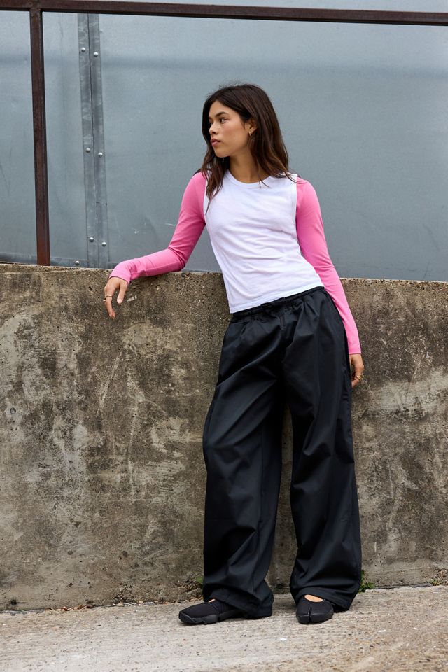 Nike Black Sportswear Wide Leg Trousers #1