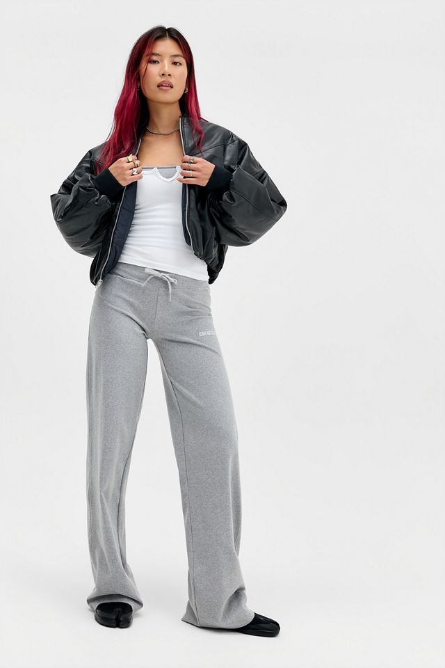 Nike Black Faux Leather Bomber Jacket #1