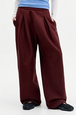 Nike Maroon Studio Heavyweight Fleece Trousers