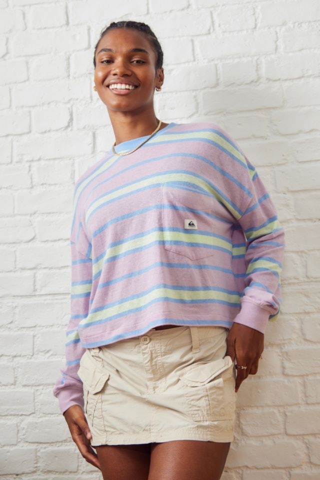 quiksilver striped shirt