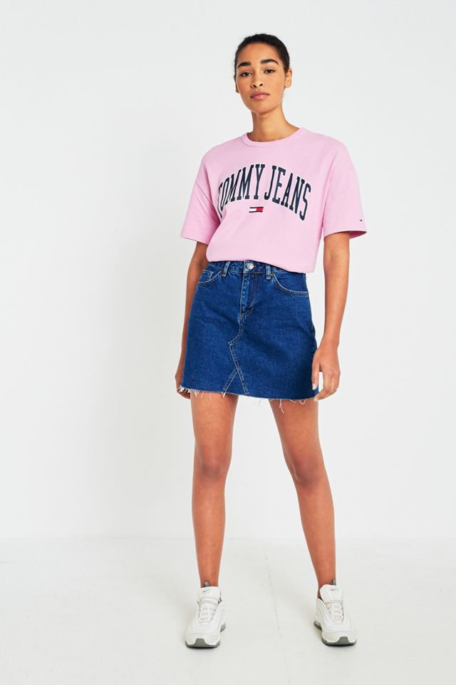 Tommy Jeans Pink Collegiate T-Shirt #4