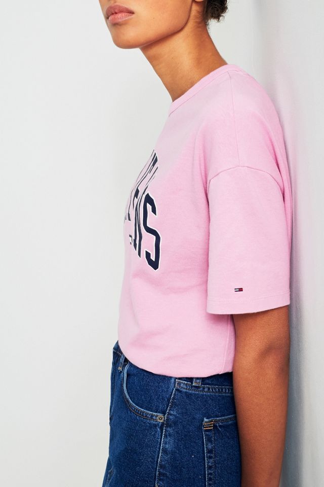Tommy Jeans Pink Collegiate T-Shirt #5