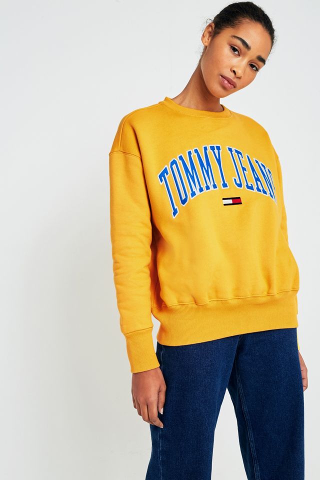 Tommy Jeans Yellow Collegiate Sweatshirt #1
