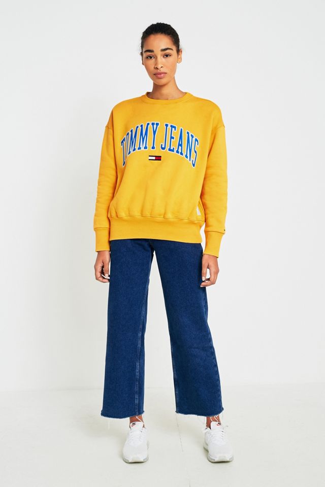 Tommy Jeans Yellow Collegiate Sweatshirt #2