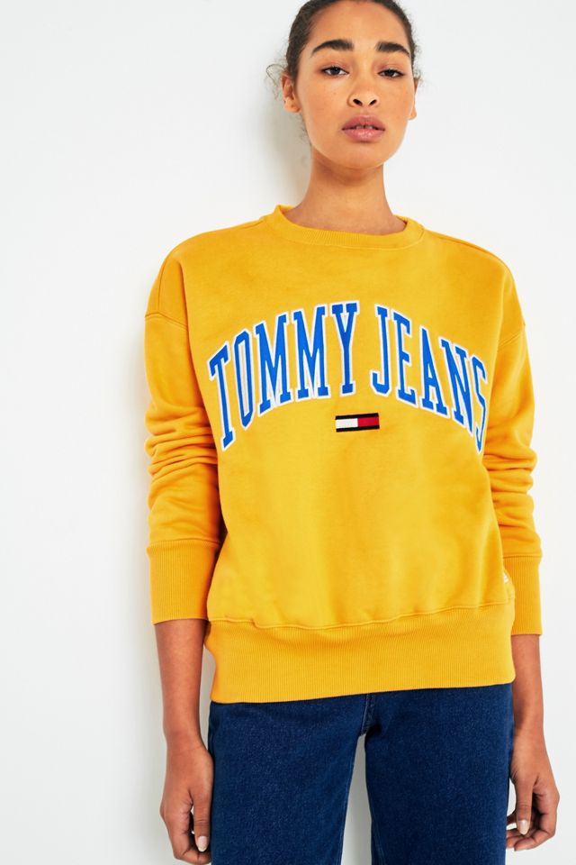 Tommy Jeans Yellow Collegiate Sweatshirt #6