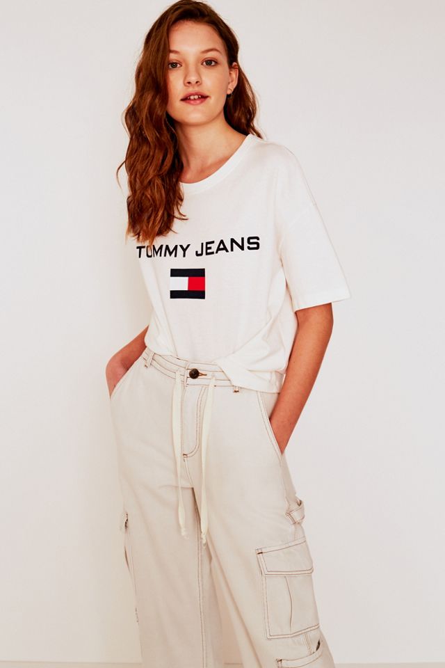 Tommy Jeans White Logo T-Shirt #4