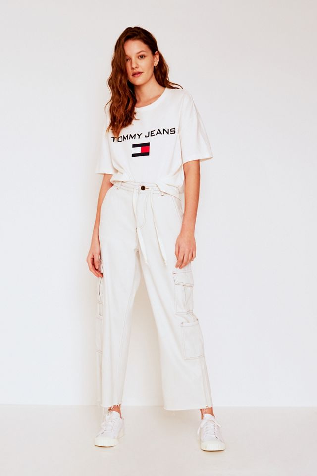 Tommy Jeans White Logo T-Shirt #5