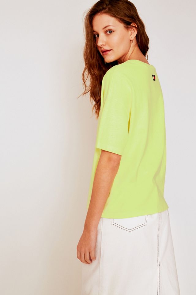 Tommy Jeans Yellow Logo T-Shirt #1