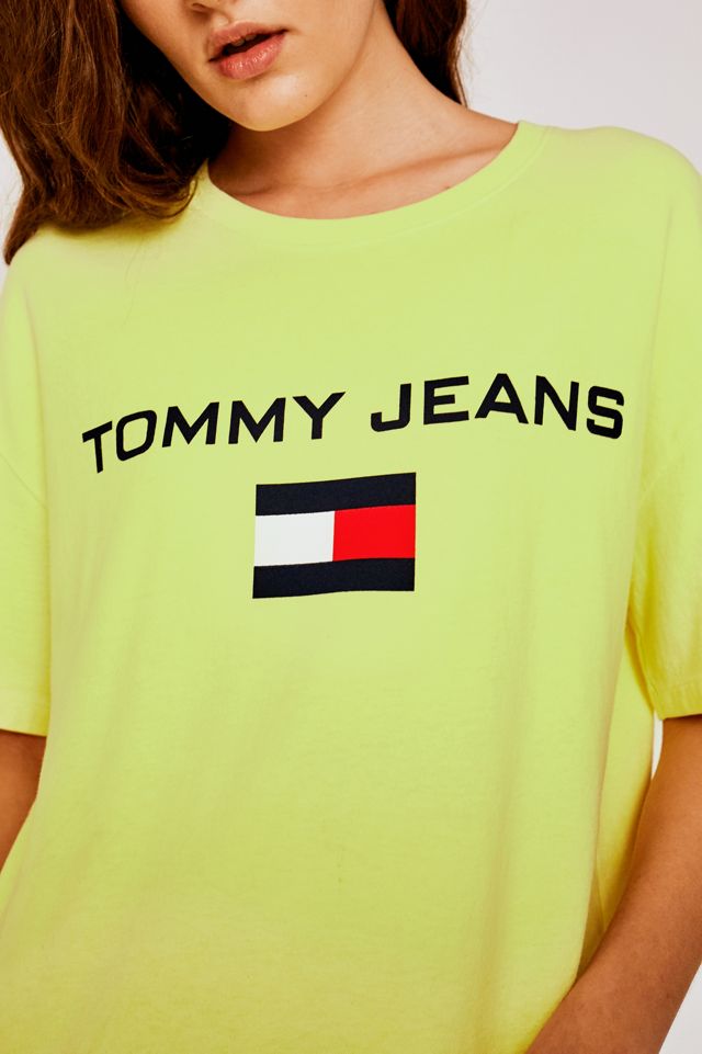 Tommy Jeans Yellow Logo T-Shirt #3