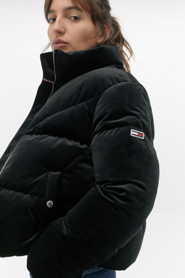 Tommy store velour puffer