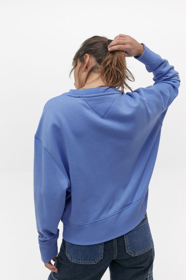 Tommy Jeans – Sweatshirt in Blau mit Rundhalsausschnitt und modischem Logo #3