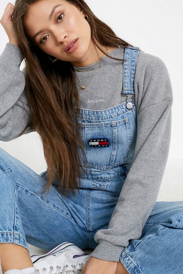 Tommy Jeans - Salopette en denim légèrement délavé #1