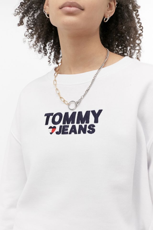 Tommy Jeans – Sweatshirt mit Rundhalsausschnitt und Logo im Herz-Design #1