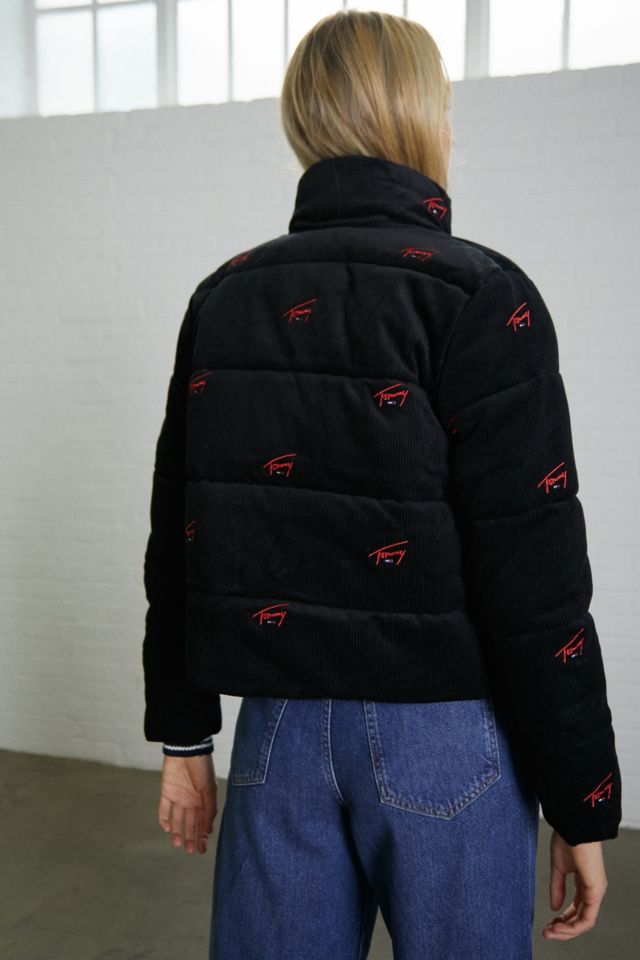 Tommy hilfiger corduroy puffer on sale jacket