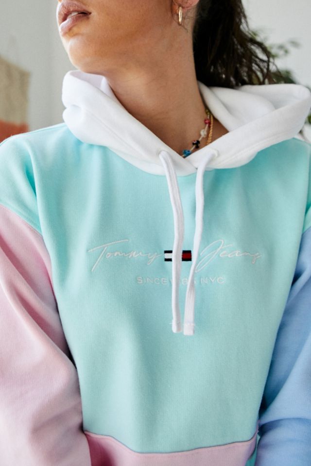 Tommy jeans pastel shop colorblock w sweat