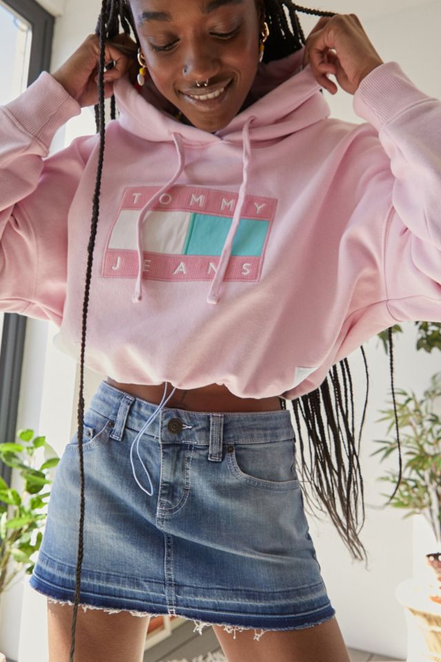 Tommy hoodie store pink