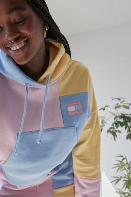 Tommy jeans pastel colorblock w clearance sweat