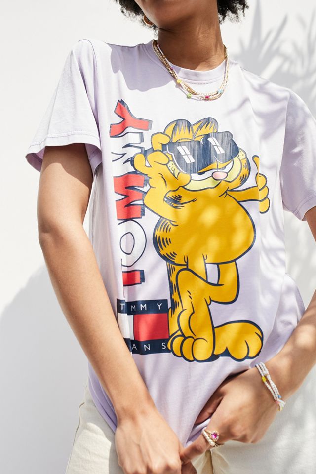 ELLU Garfield Patch Cat Embroidered Badge Iron Sew on T Shirt Jacket