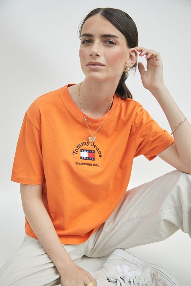 Tommy hilfiger orange store top