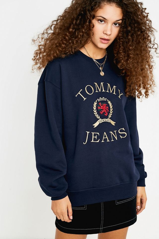 Tommy Jeans - Sweatshirt ras du cou Crest Collection bleu marine #2