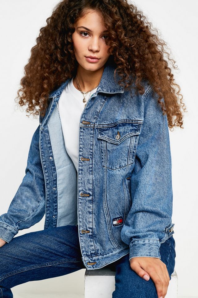 Tommy Jeans Crest Collection Denim Trucker Jacket #4