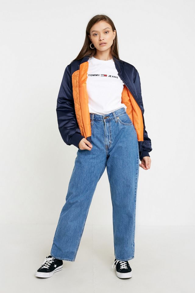 Tommy Jeans – weißes Logo-T-Shirt mit klaren Linien #1
