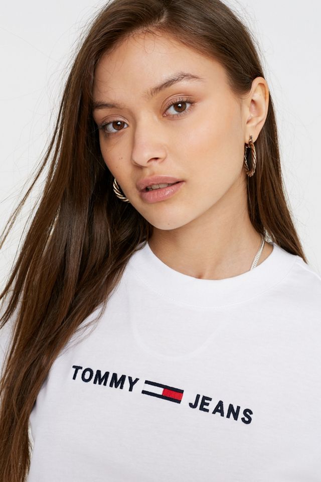 Tommy Jeans – weißes Logo-T-Shirt mit klaren Linien #3