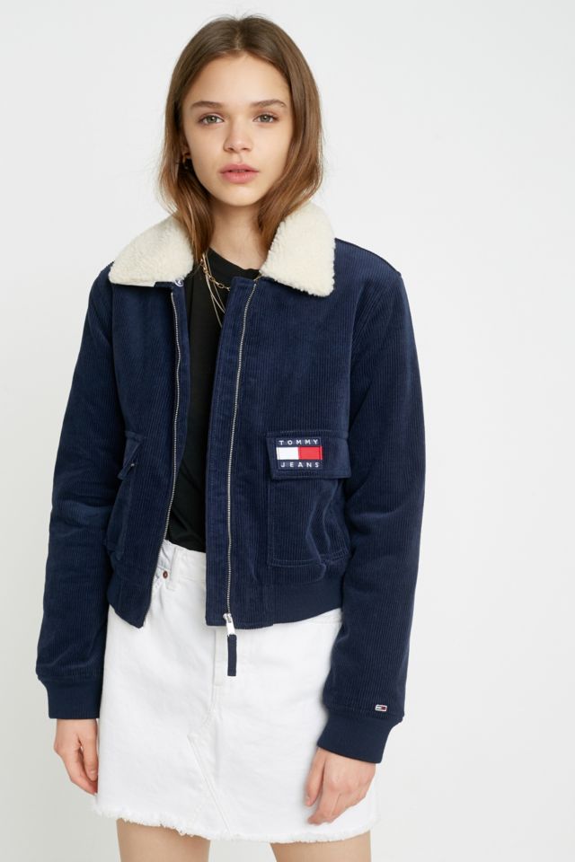 Tommy jeans sherpa deals bomber