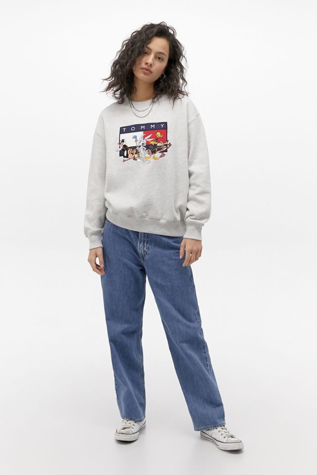 Tommy Jeans X Looney Tunes Embroidered Crew Neck Sweatshirt