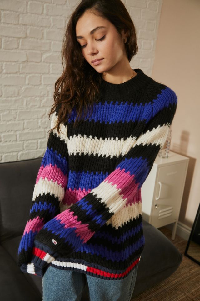 Tommy hilfiger striped on sale sweater