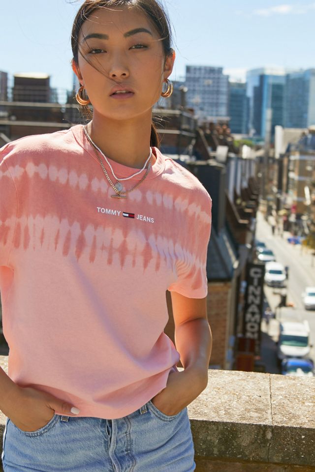 tommy jeans tie dye t shirt