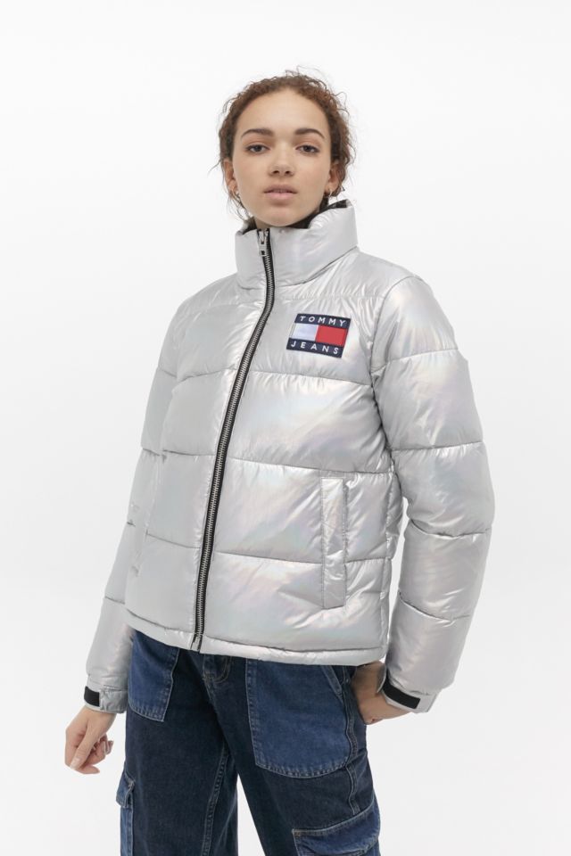 Tommy jeans store metallic jacket