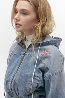 tommy cropped trucker jacket