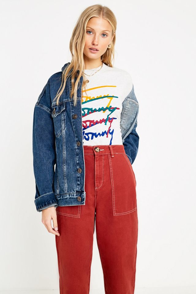 Tommy Jeans - T-shirt imprimé logo multicolore #4