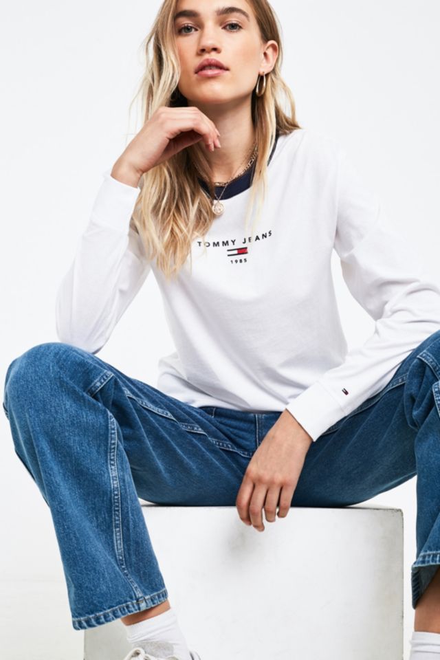 Tommy jeans ringer long on sale sleeve