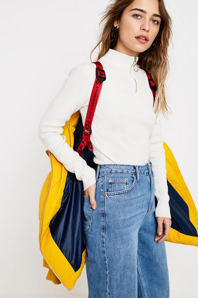 Tommy Jeans Yellow Oversized Hooded Puffer Jacket #5