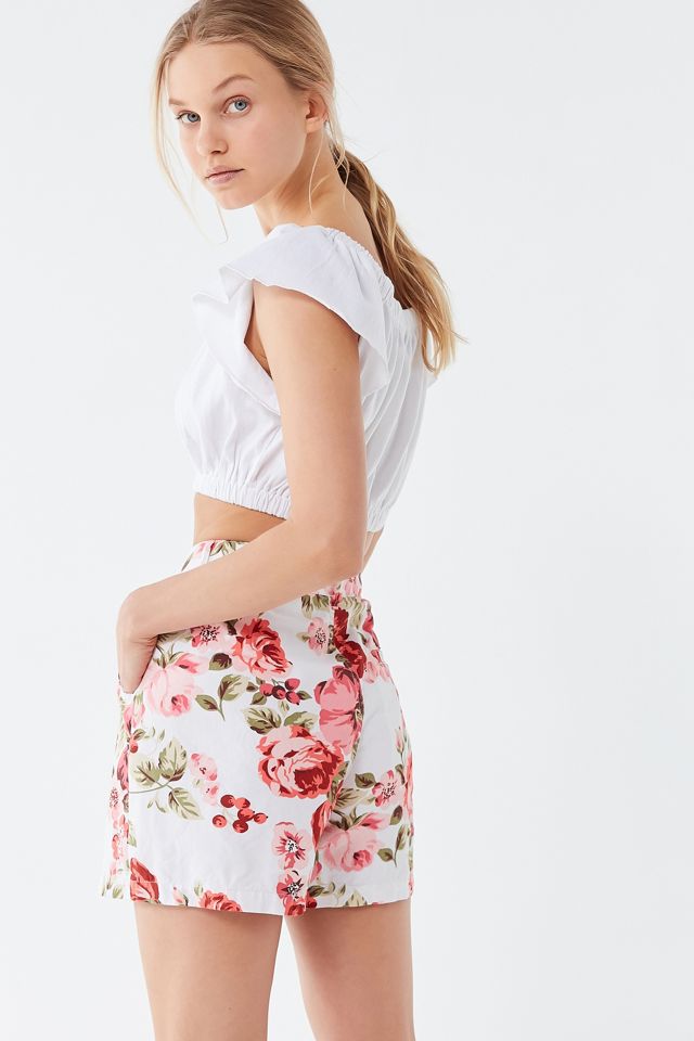 Laura Ashley UO Exclusive Carrie Floral High-Rise Shorts
