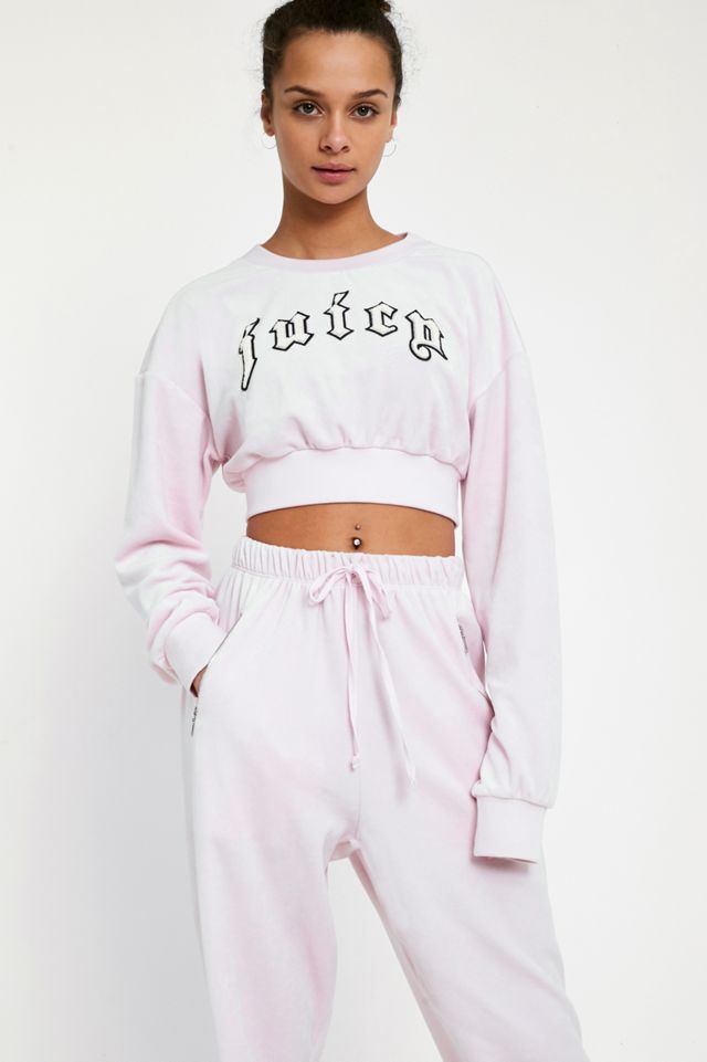 Juicy Couture X VFILES – Jogginghose aus Velours in Rosa #1