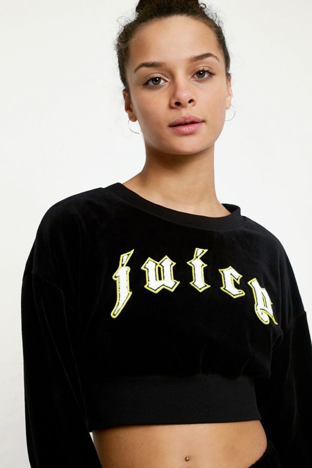 Juicy Couture X VFILES - Sweat ras du cou en velours noir #1