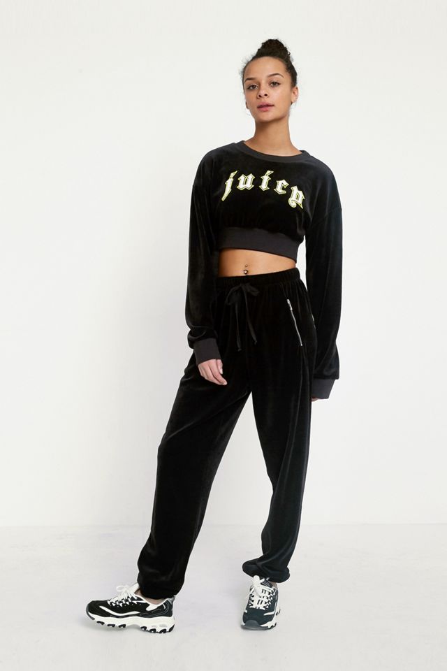 Juicy Couture X VFILES - Sweat ras du cou en velours noir #2